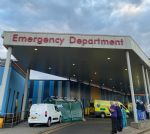 Salford Royal Hospital applause and protest 